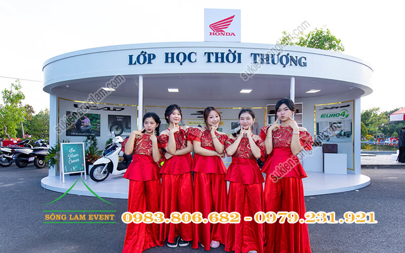 Thi công booth tổ chức sự kiện Honda Young Mode 2026 tại ĐH Thái Bình Dương Khánh Hòa