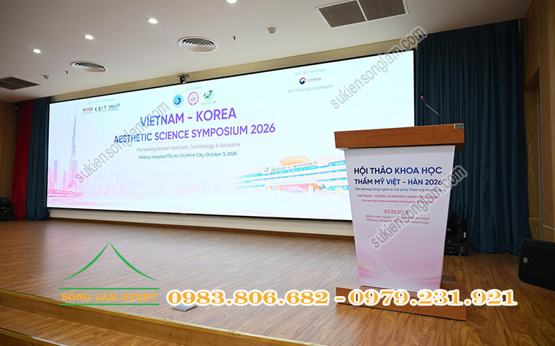 Tổ chức sự kiện Hội thảo khoa học thẩm mỹ Việt - Hàn 2026 tại bệnh viện quân y 175 tphcm